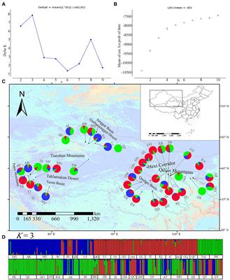 Phylogeography and Population Genetics Analyses Reveal Evolutionary History of the Desert Resource Plant Lycium ruthenicum (Solanaceae)